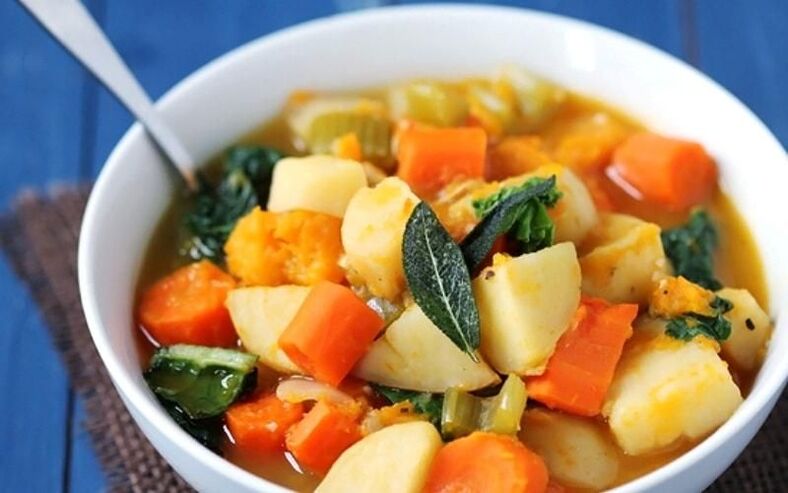 boiled vegetables with pancreatitis