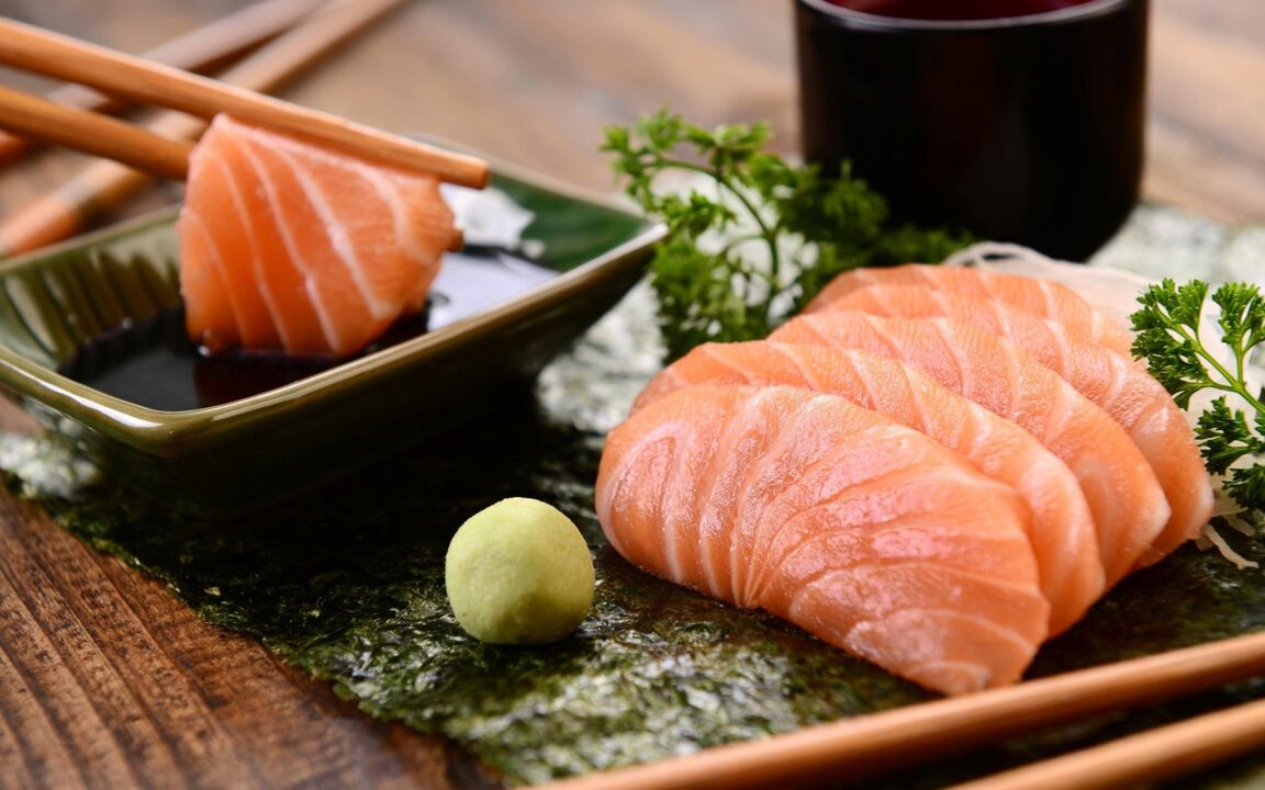 Fish is one of the staple foods in the Japanese diet, except for fatty types like salmon. 