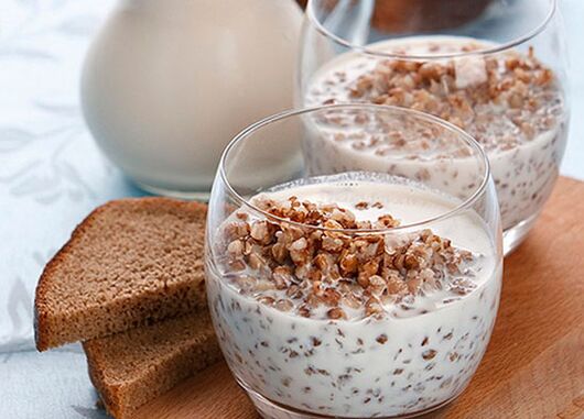 buckwheat porridge with kefir to lose weight